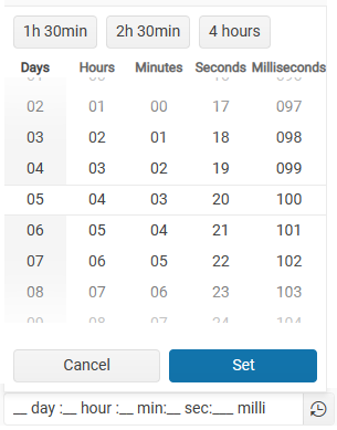 TimeDurationPicker input has space for days, hours, minutes, seconds, milliseconds
