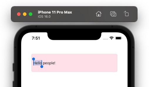 Hello is selected while people! Is not