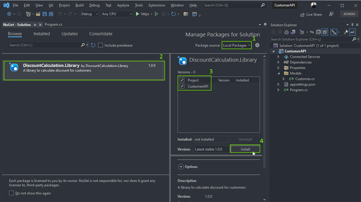 Core Basics Sharing Code—NuGet Packages, DLL Files