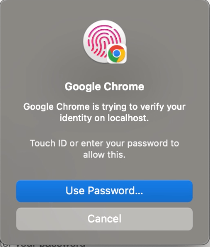 Google authenticator biometric or password