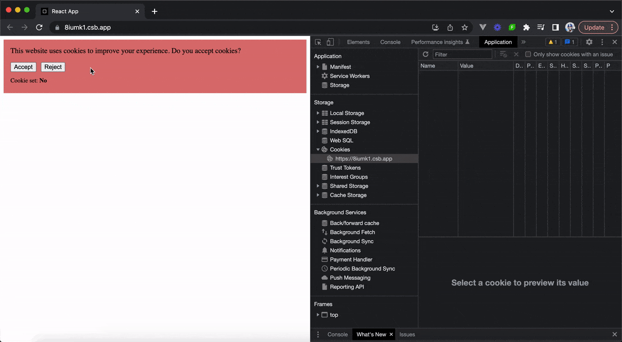 Comment utiliser les cookies dans React