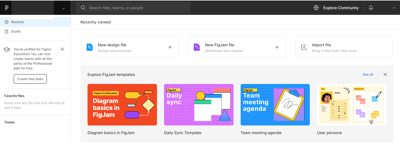 A screenshot of the Figma main site