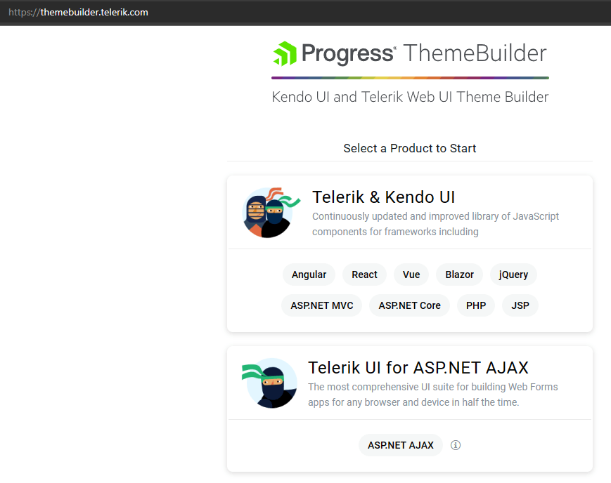 The Progress ThemeBuilder