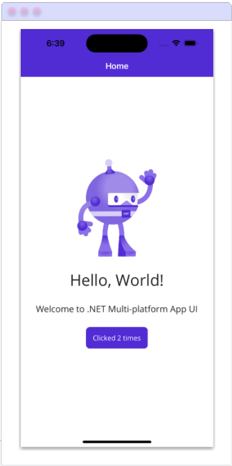 .NET MAUI app
