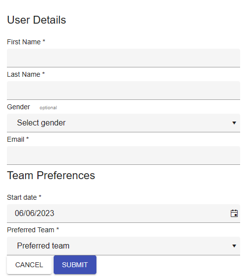 User Details