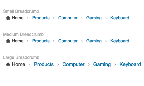 Breadcrumb-Sizing