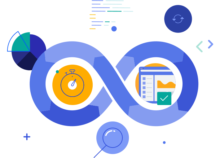 CICD illustration showing infinity symbol CICD illustration showing infinity symbol