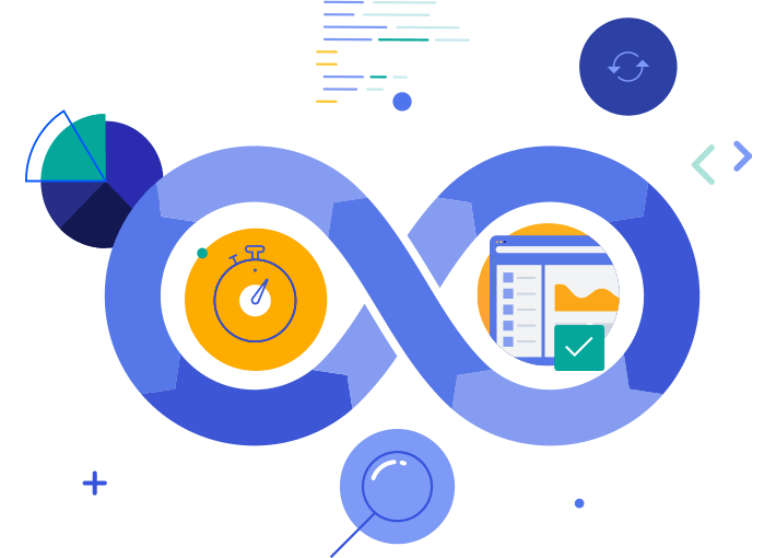 CICD illustration showing infinity symbol