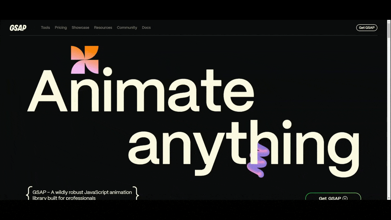 The website for the GSAP JavaScript animation library is a creative showcase of the different types of animations available to designers and developers. One example we see play out is the silky-smooth storytelling scroll. As users scroll downwards on the page, the scroll moves horizontal and reveals a line of text that reads: Nice and Easy / Easing / Add personality to your animations with a huge variety of Super Plug-and-play eases, or build your own custom curves / Choreograph animation sequences in a snap