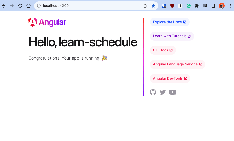 Angular project for learn-schedule