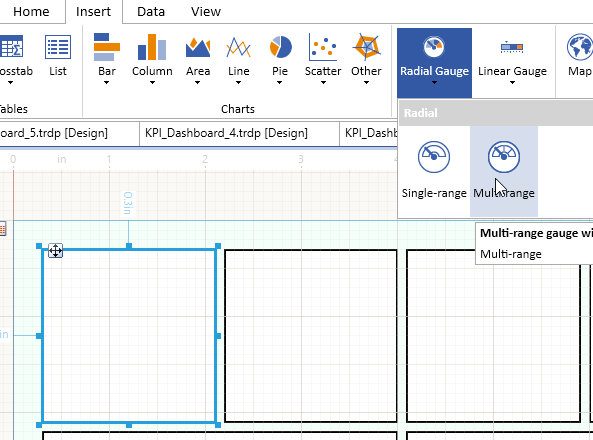 adding a Multi-range Radial Gauge