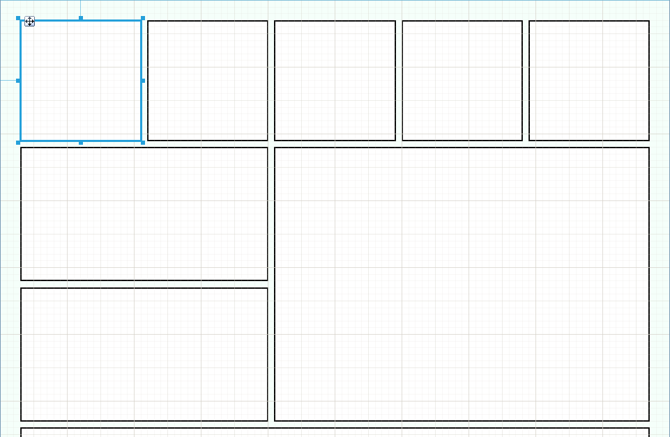 panels set up in a grid