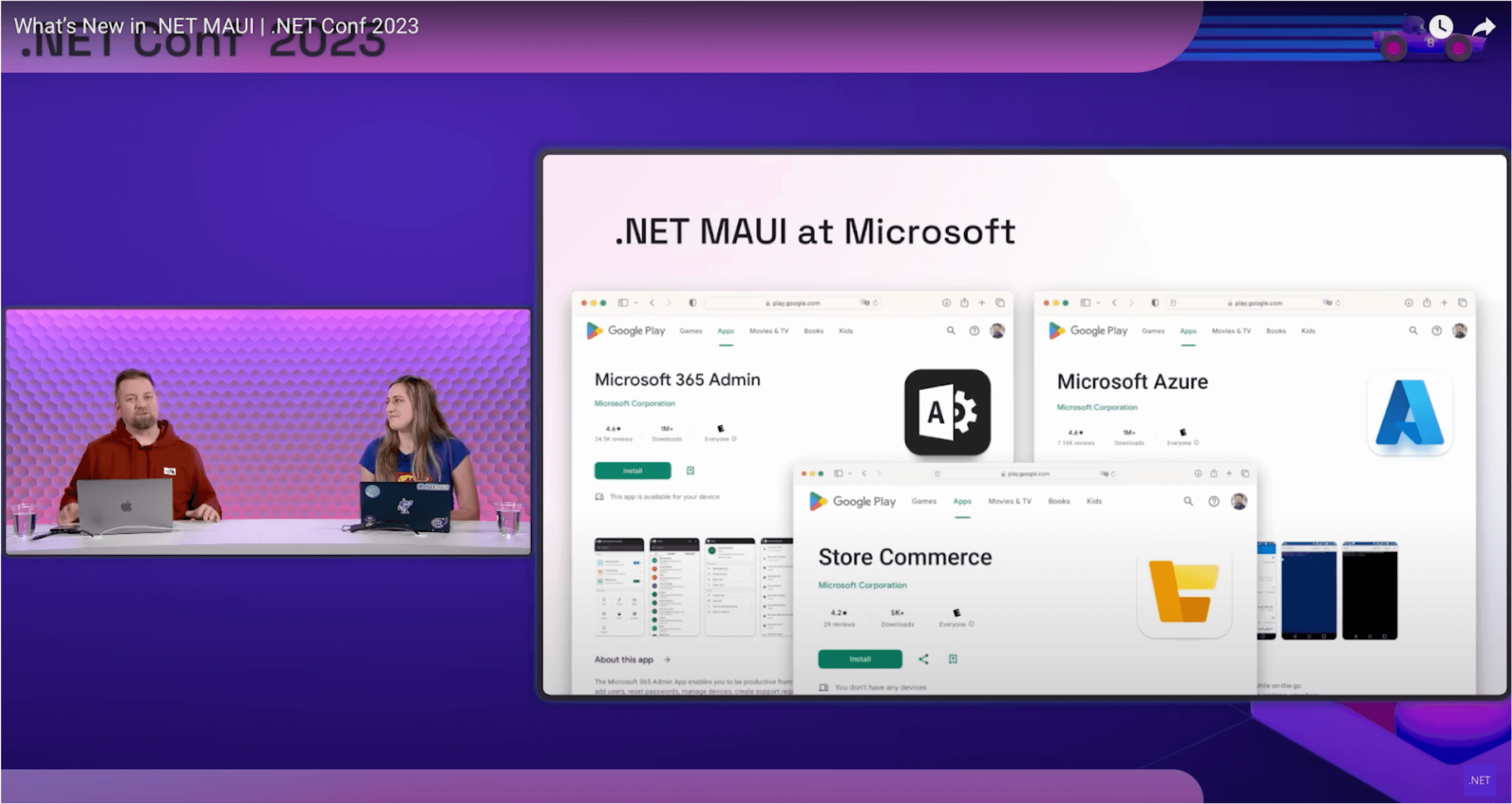 .NET MAUI at Microsoft: Microsoft 365 Admin, MS Azure, Store Commerce