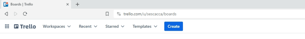 The favicon for the main Trello Boards page is a graphical representation of what the boards task management system looks like. There’s also a red dot in the top-right corner of the favicon design that looks like a notification alert.