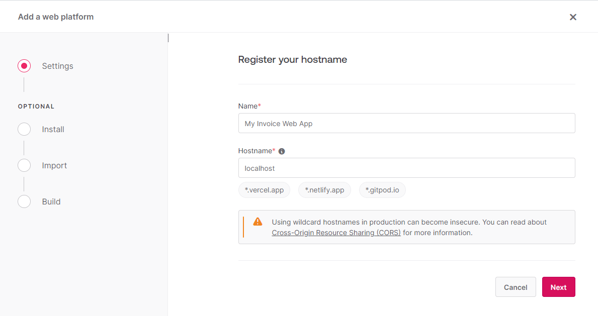 Register Hostname