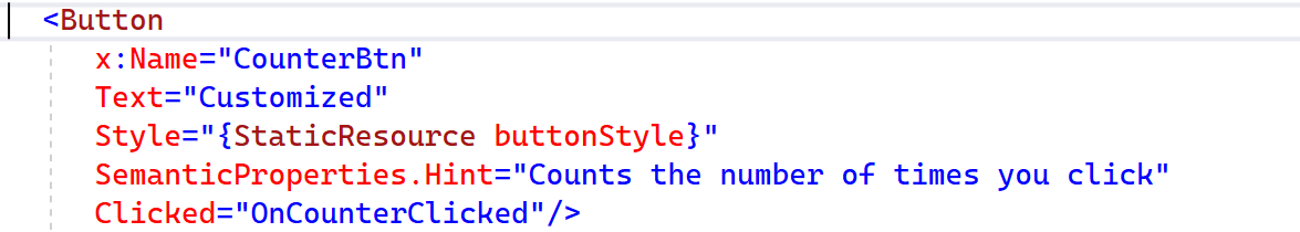 button settings in xaml for maui