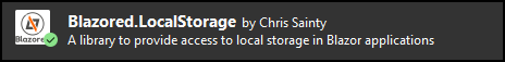 Blazored.LocalStorage