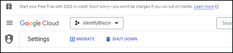 Google Cloud - IdentityBlazor