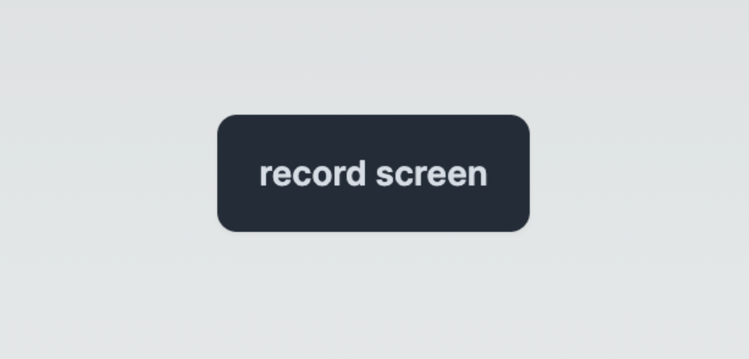 Screen recording button