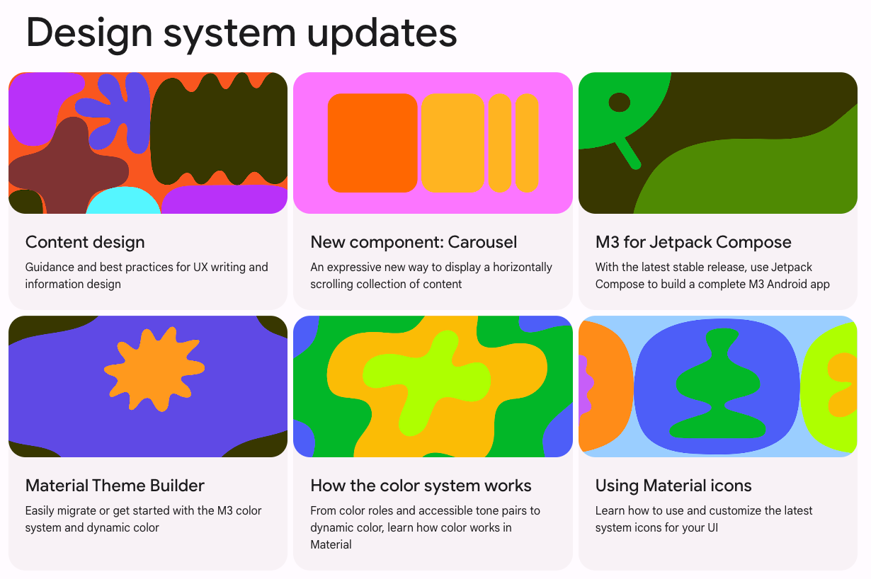 Material UI design system updates