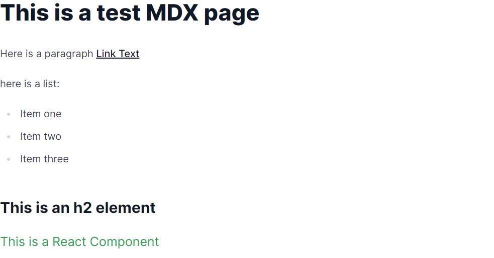 MDX with Tailwind plugin