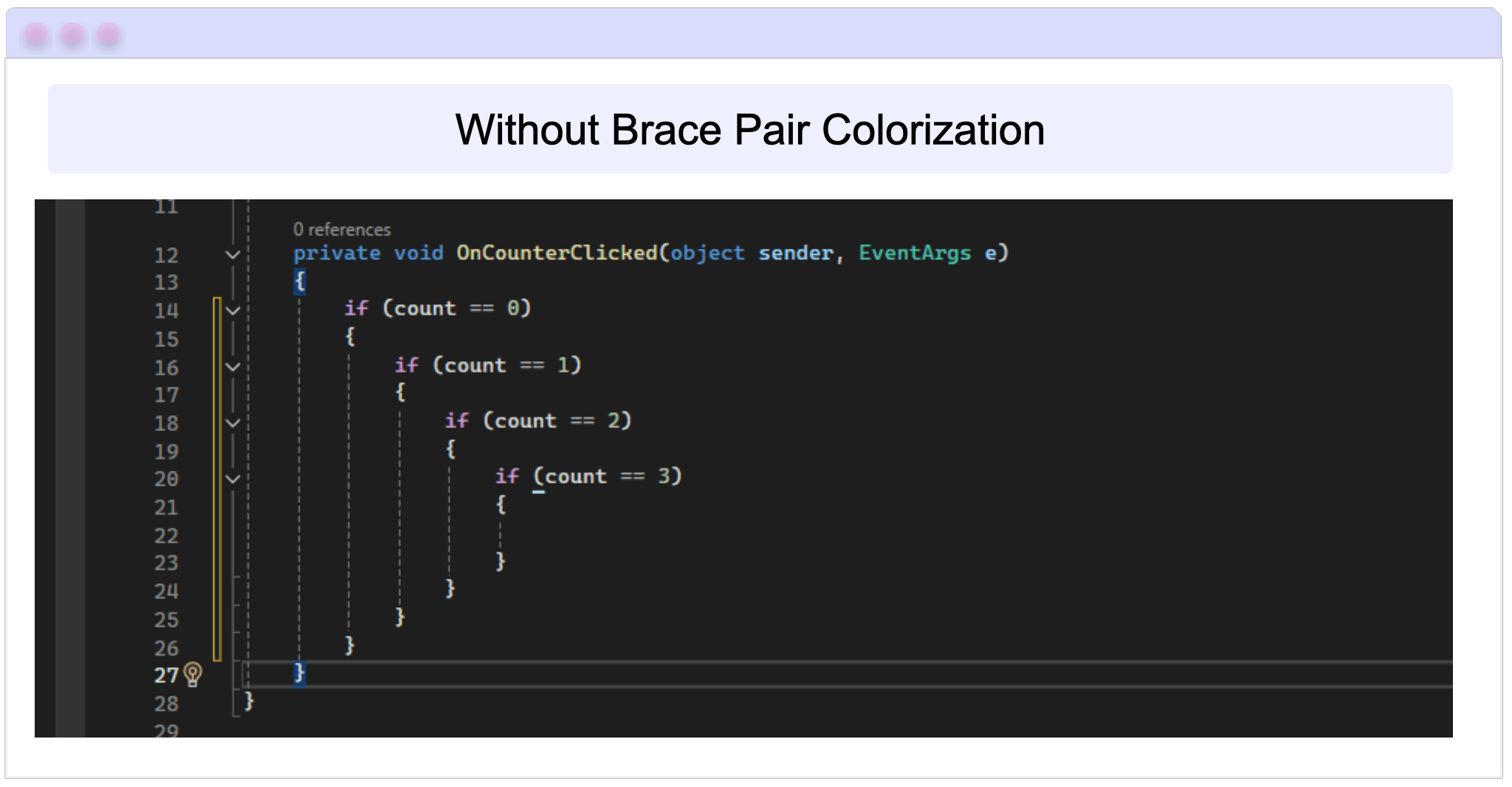 Without Brace Pair Colorization