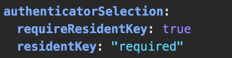 Client-side discoverable key