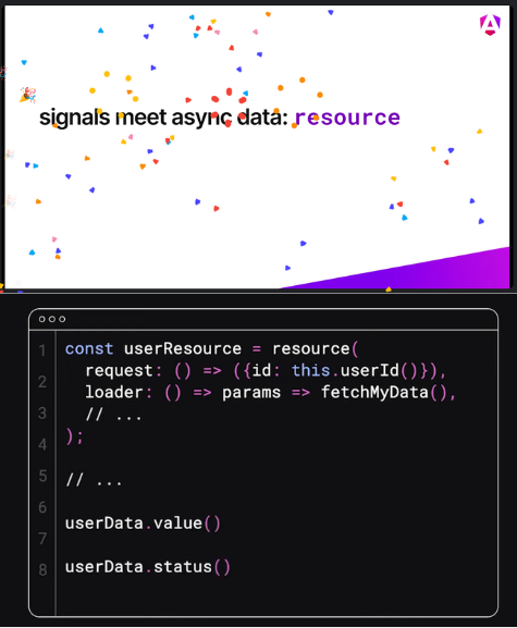 signals meet async data: resource