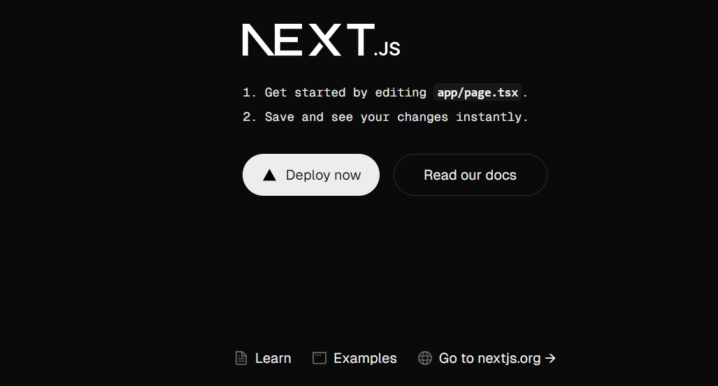 Next.js app