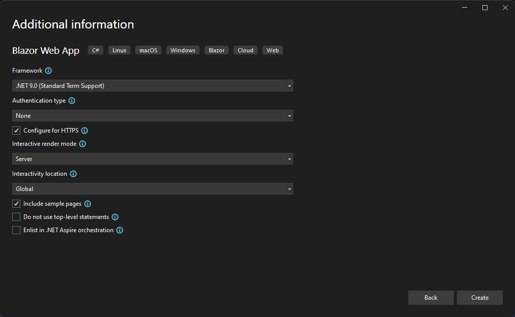 Setting Up a Blazor Project in Visual Studio 2022