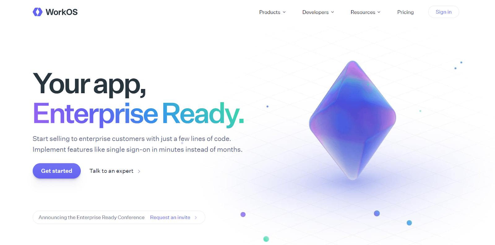 WorkOS landing page