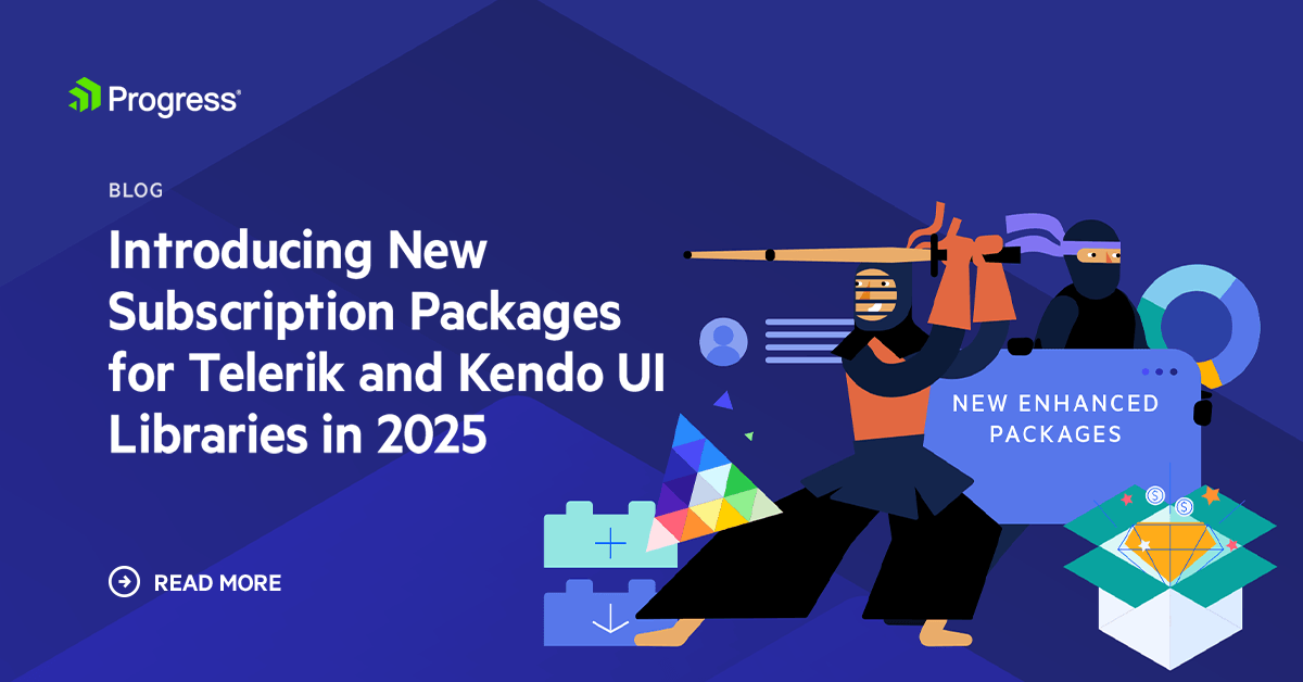 Introducing New Subscription Packages for Telerik and Kendo UI Libraries in 2025