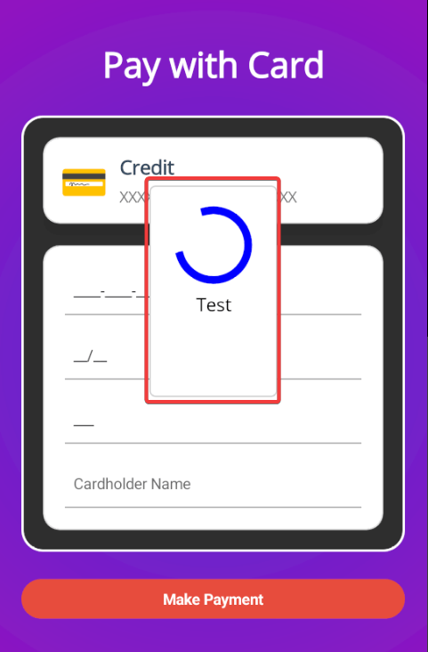 A simple popup being displayed using Mopups