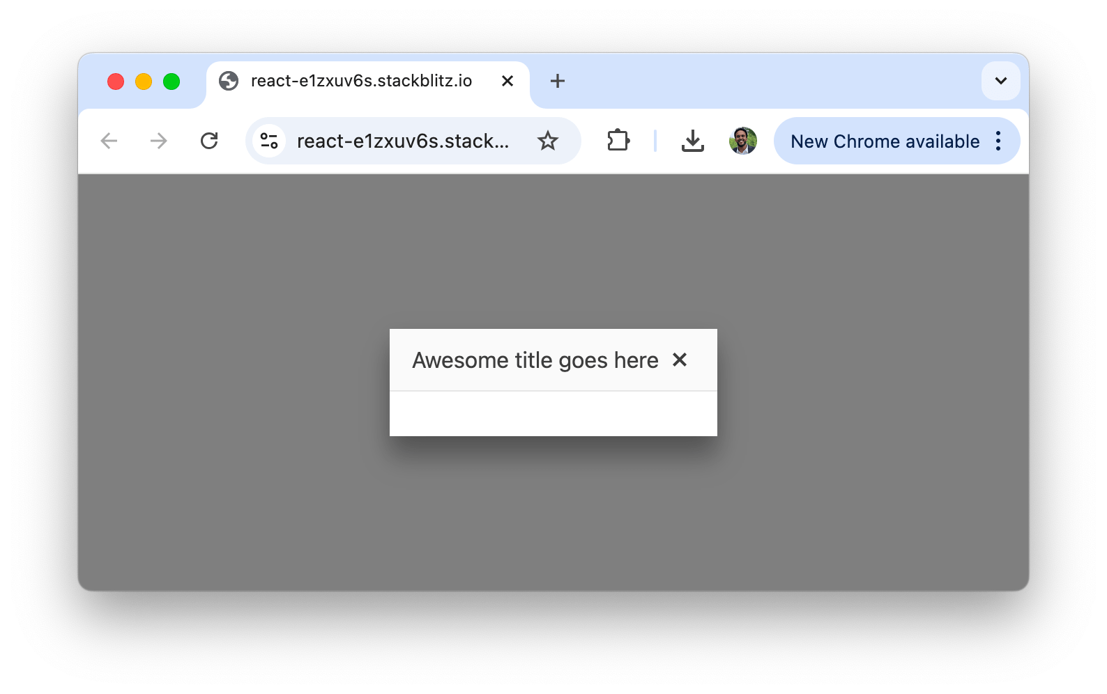 Awesome title goes here dialog