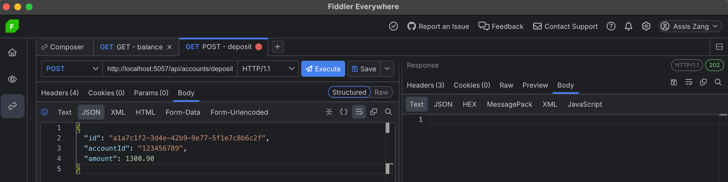 Fiddler request