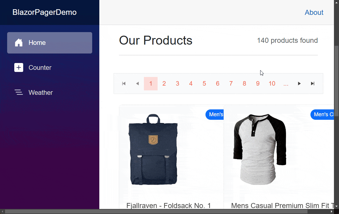 Using the Adaptive property to display a DropdownList for page selection on smaller screen resolutions