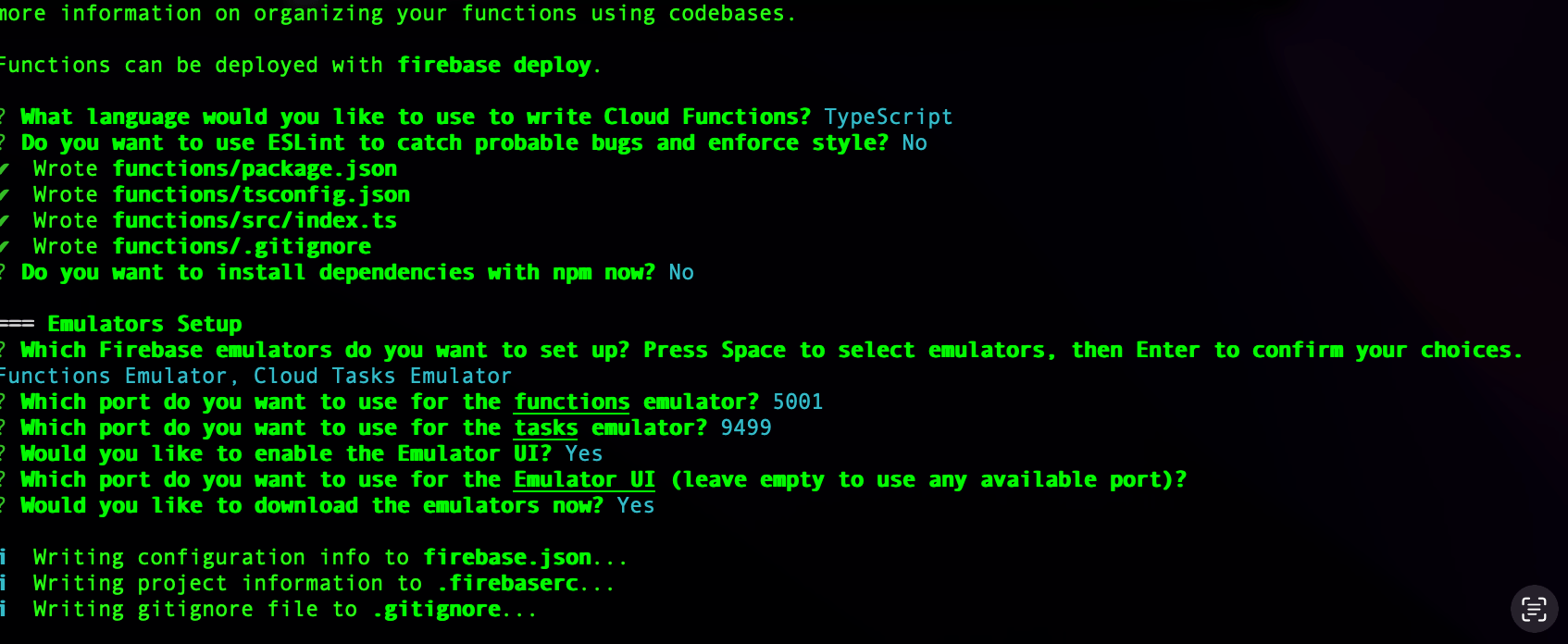 choose preferred language and set up emulator