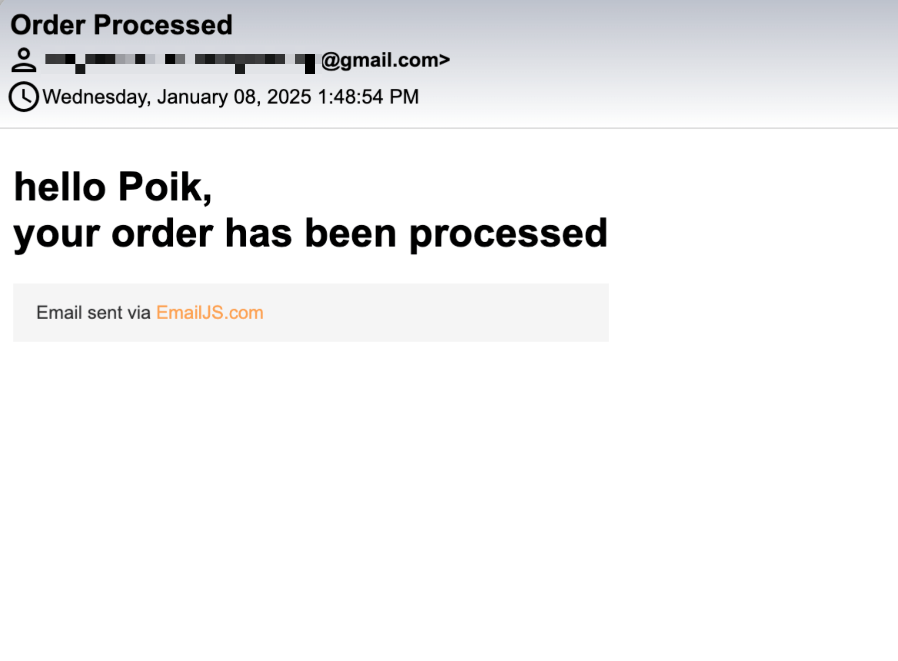 Worker sent email to users inbox