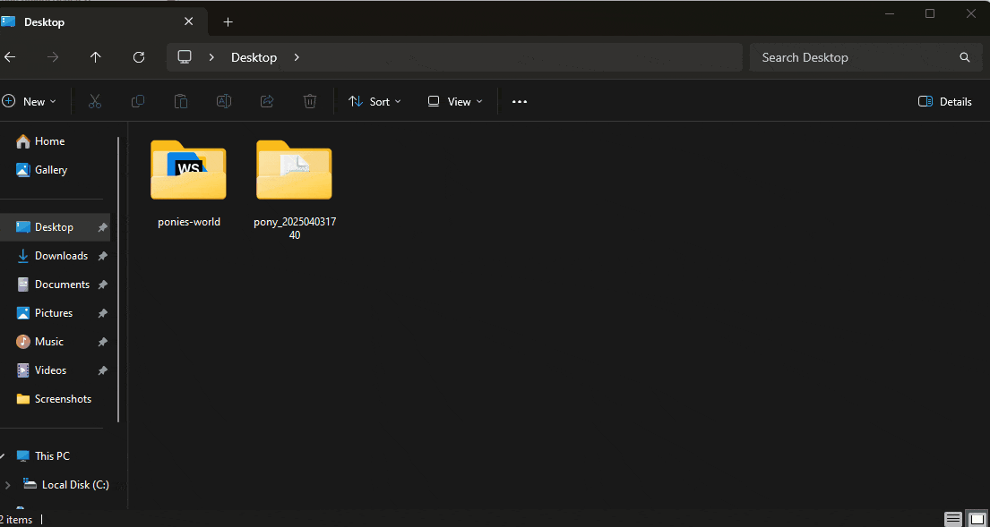 pony css file