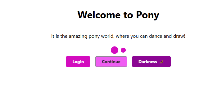 Welcome to Pony Angular app plus loading icon