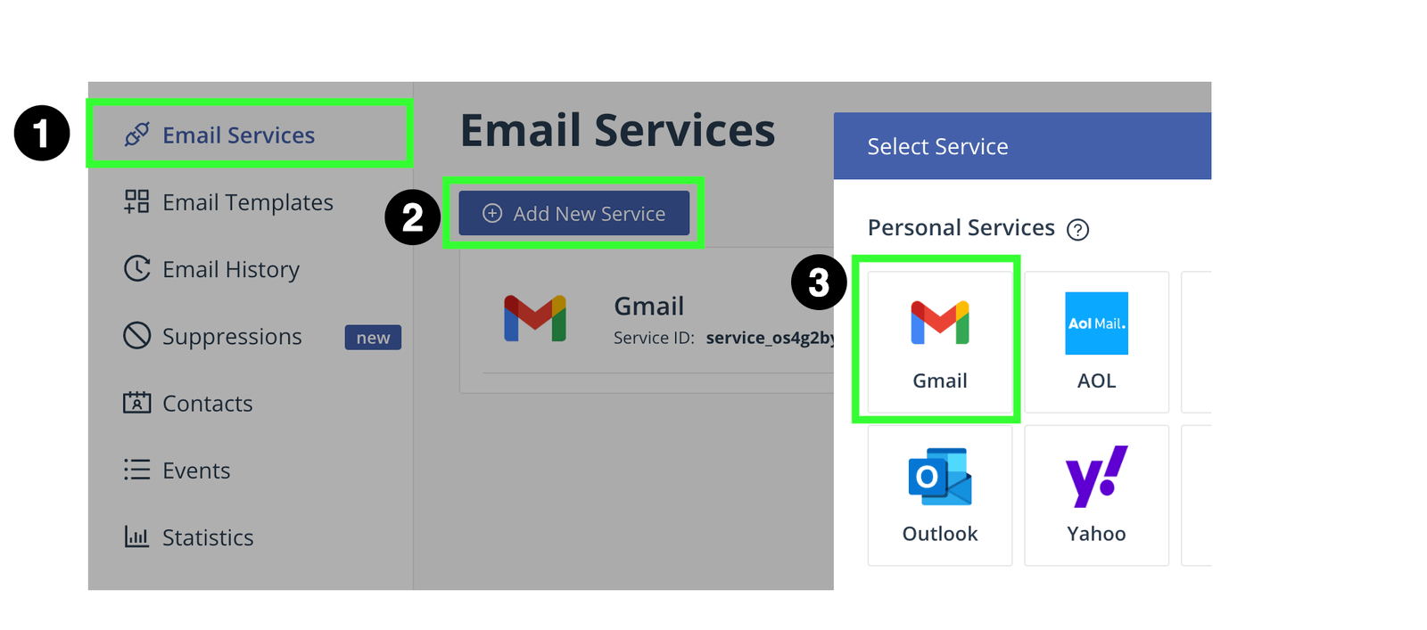 Set up service