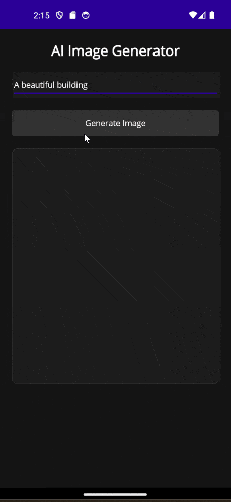 A Lottie animation rendered inside a RadPopup component
