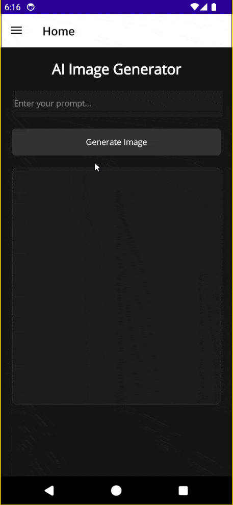 An interface that simulates a loading delay and displays feedback using an activity indicator