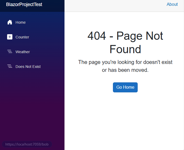 Custom 404 Page