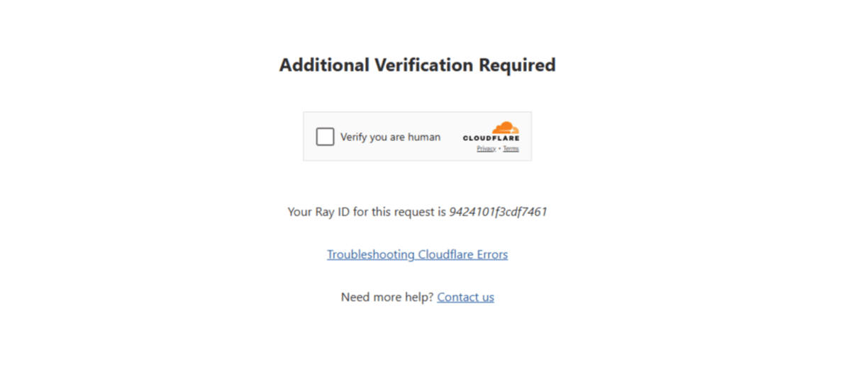 When people visit the Indeed website, they may encounter this “Additional Verification Required” screen. In the center of the page is a checkbox that says “Verify you are human”.
