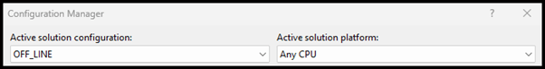 Configuration Manager - OFFLINE