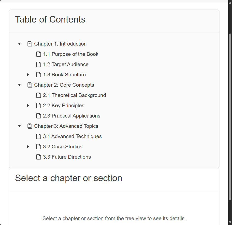 The root nodes appear expanded due to the use of the @bind-SelectedItems parameter
