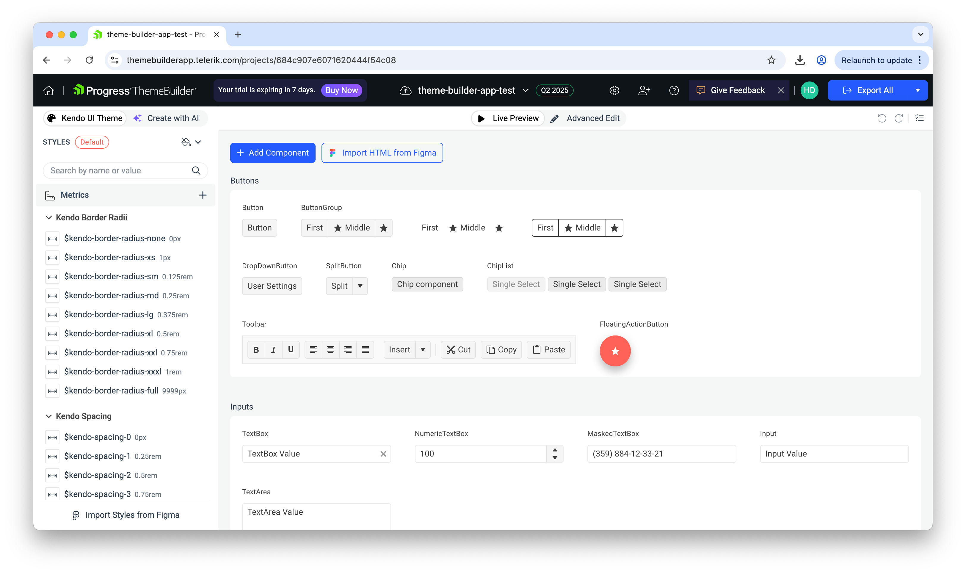 ThemeBuilder home