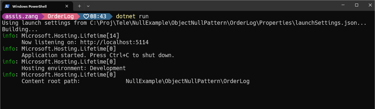 Request with null value