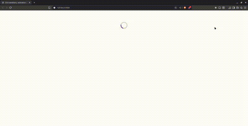 CSS spinner animation